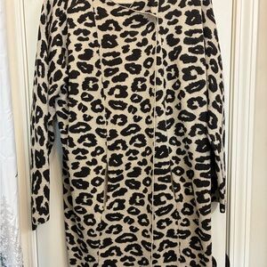 Leopard Print Long Cardigan